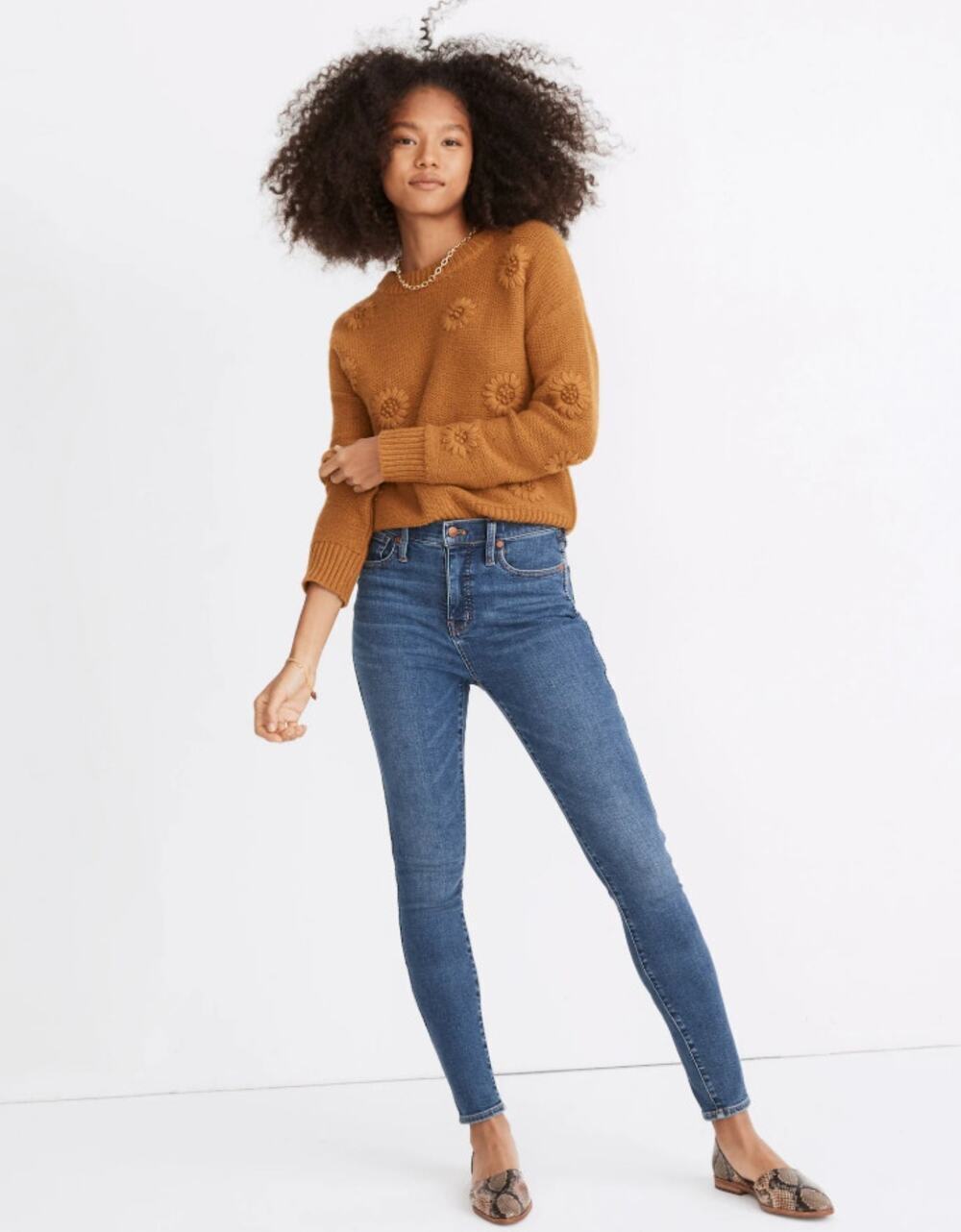 Madewell 10" High-Rise Skinny Jeans in Wendover Wash